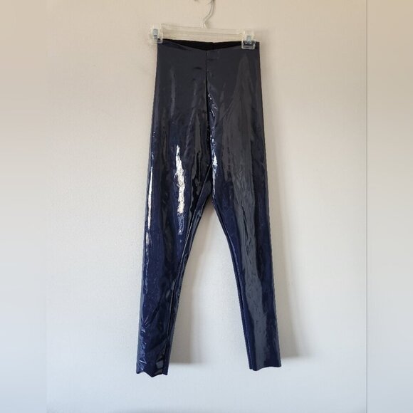 NWT COMMANDO | Faux Leather Latex Pants Navy Sz SMALL - Picture 2 of 5